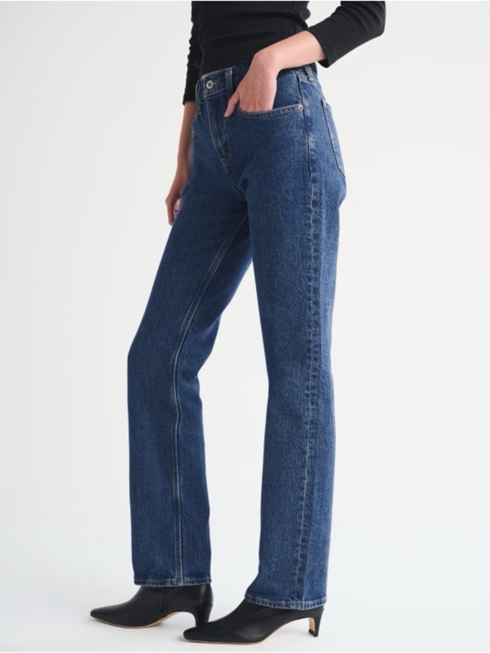 Abercrombie High Rise 90s straight leg